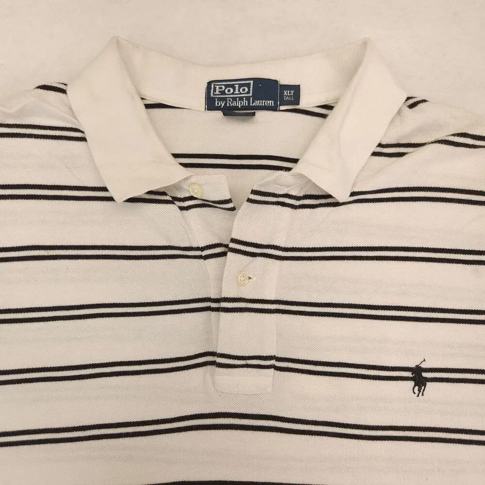 Polo by Ralph Lauren Collared Short Sleeve Polo Shirt Mens Size XL White